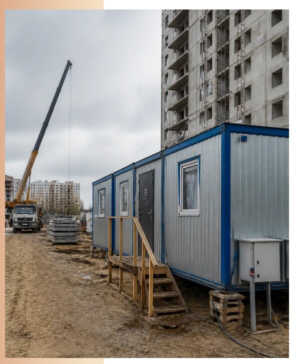 Аренда строительных вагончиков для рабочих в Прокопьевске